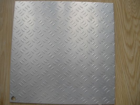 Deux feuille en aluminium de plat de Chequer d'alliage de la barre 6063 pour la décoration de congélateur