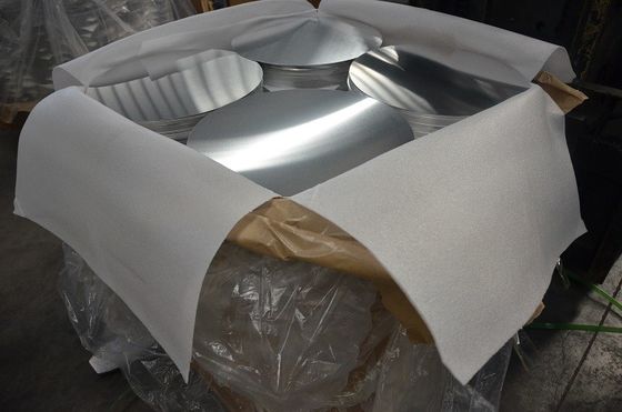 Plat rond en aluminium d'étirage profond, certification en aluminium du cercle ISO9001 de feuille